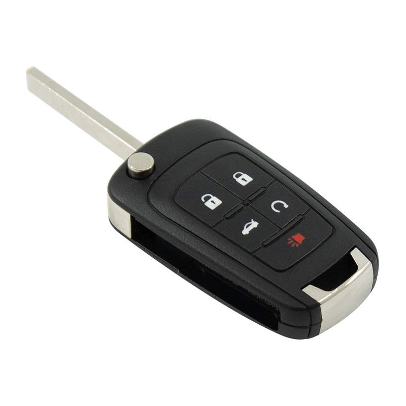 Keyless2Go Replacement for New Keyless Remote 5 Button Flip Car Key Fob Select Impala Malibu Cruze Equinox and Other Vehicles That Use FCC OHT01060512 - Image 2